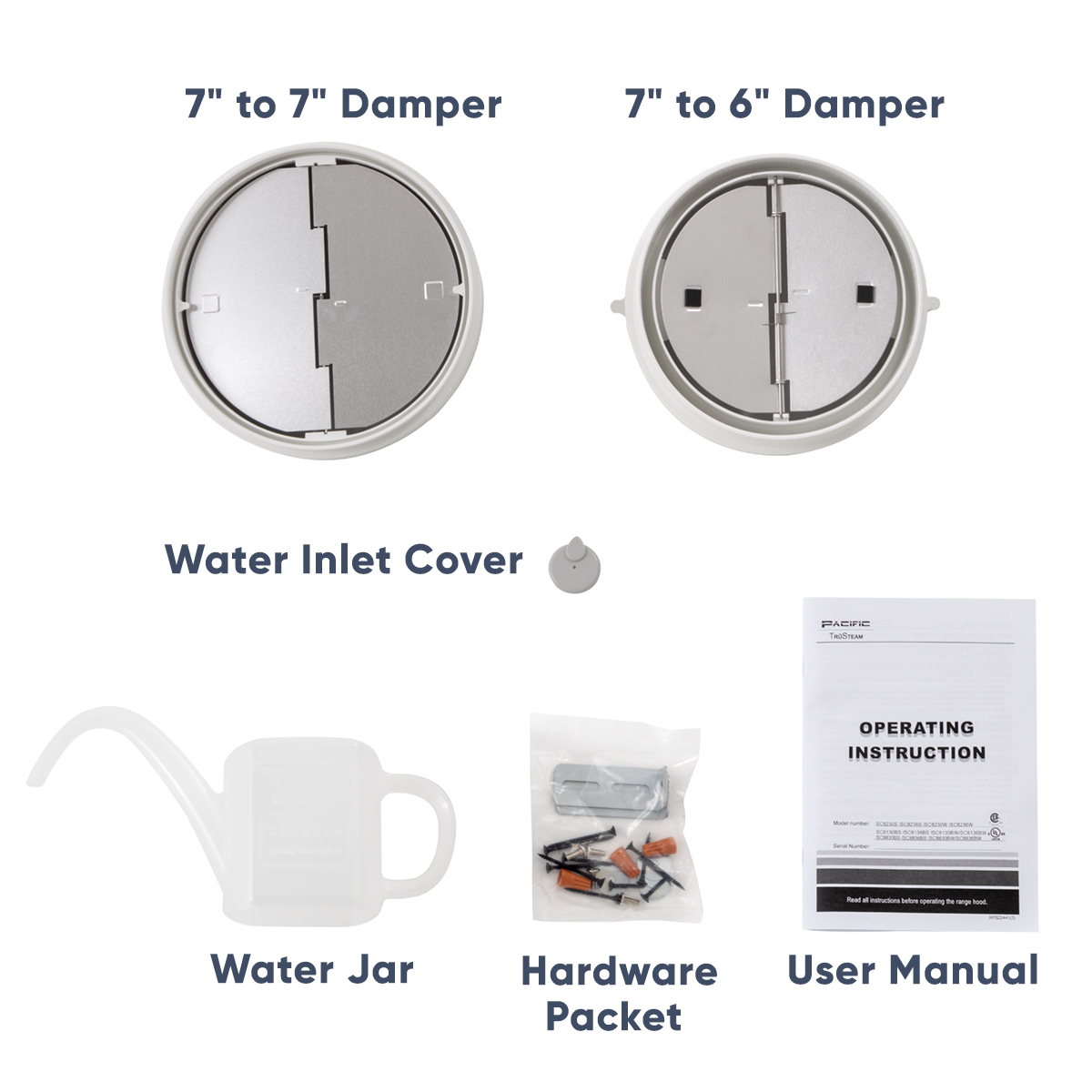 Pacific Hottes de cuisinière TruSteam SC81 de 30 po en acier inoxydable