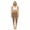 13680460521678009033, variant on Faded Copper Color Women's Brushed Suede Poly Span Casual Capri Leggings XS-2XL
