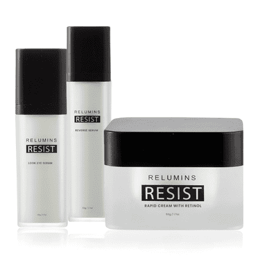 Relumins Resist Skincare Set – Hydrating Face Cream, Night Mask & Smooth Serum for Daily Use – Lightweight, Fast-Absorbing Formula for All Skin Types – Soft, Even, Refreshed Skin Appearance