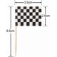 thumbnail image 2 of 100 Pack Checkered Racing Flag Toothpicks Cupcake Picks Toothpick Flag Dinner Flags Race Car Cake Toppers Decorations Party Supplies - -, 2 of 4