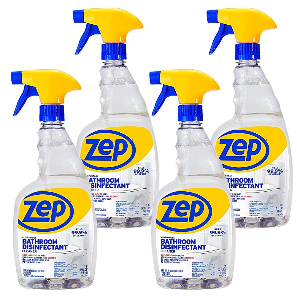 Zep Commercial Quick Clean Disinfectant, 1 Gallon Case of 2, Kills