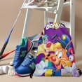 thumbnail image 3 of Bonkers-theme Drawstring Backpack Sports Gym Bag Water Resistant String Bag Cinch Bag，12‘’X16‘’（30X40cm）, 3 of 6