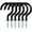 Black, variant on TrendMallOasis 12 Pack 2 Inch Vinyl Coated Screw-In Cup Hooks, Multipurpose Heavy Duty Wall & Ceiling Mount Utility Hooks for Indoor & Outdoor Use