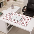 thumbnail image 3 of Long Mouse Pads for Desk,Pink Cow Strawberry Pattern Desk Mats on Top Of Desks, Desk Mouse Pad Extra Large with 3mm Non-Slip Base and Stitched Edge for Gaming,Office,Work,Home 31.5"x15.7", 3 of 6