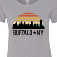 thumbnail image 4 of Inktastic Buffalo New York Skyline Retro Women's T-Shirt, 4 of 5