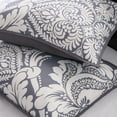 thumbnail image 3 of Home Essence Adela 7 Piece Cotton Printed Comforter Set, Gray, Queen, 3 of 7