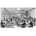thumbnail image 2 of Telegraph Office 1873. N'Operating-Room Of The Western Union Company New York.' Wood Engraving American 1873. Print, 2 of 2