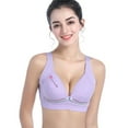 thumbnail image 1 of Women Cotton Thin Comfortable Front Button Mom Nursing Underwear, 1 of 1