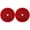 2x Red, variant on Round Reflector Class A 3-3/16" with Center Mounting Hole for Trucks Boats Suv's