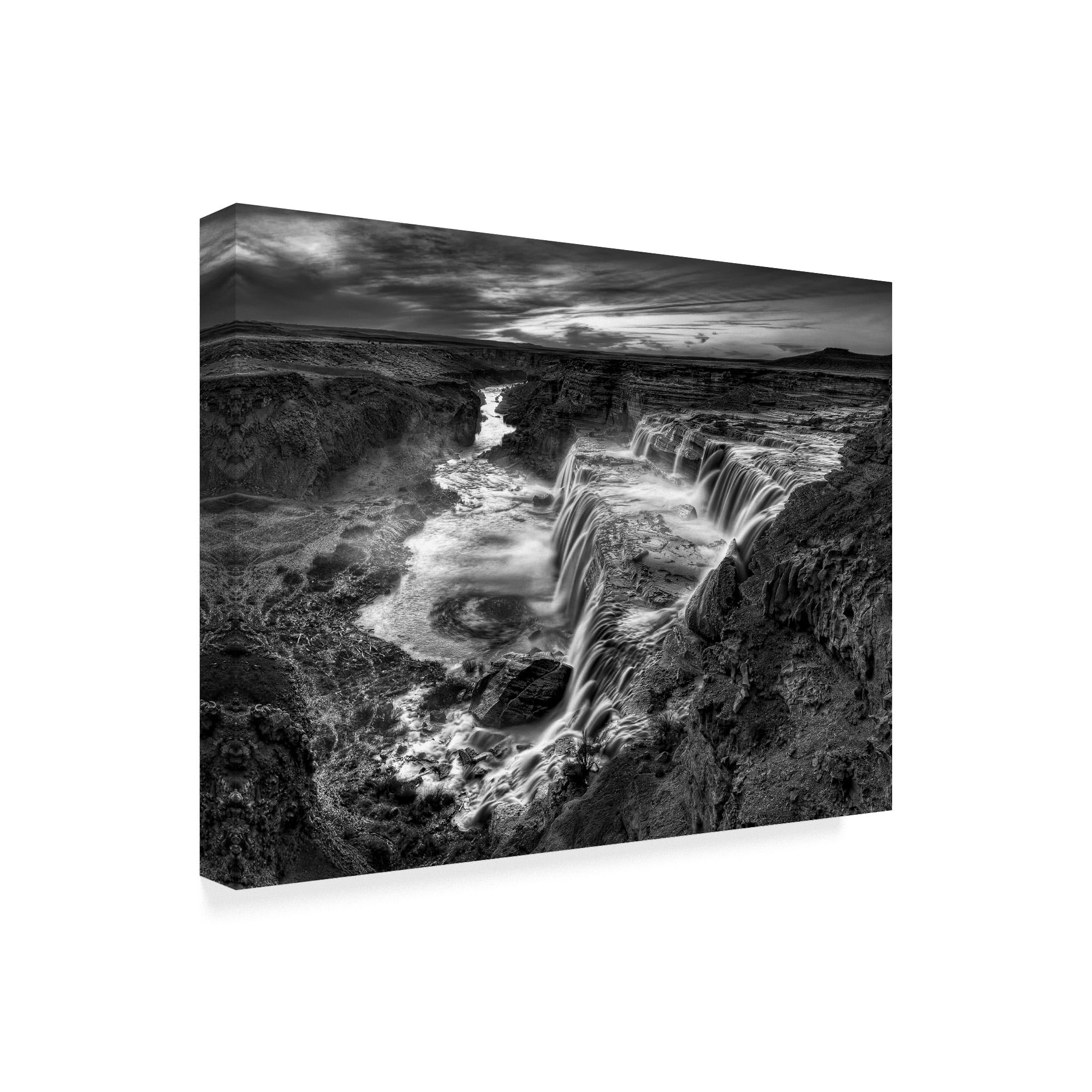 Trademark Fine Art 'Black And White Desert View II' Canvas Art by David Drost
