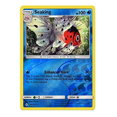 Seaking 49/214 Unbroken Bonds Reverse Holo Rare Pokemon Card Mint 