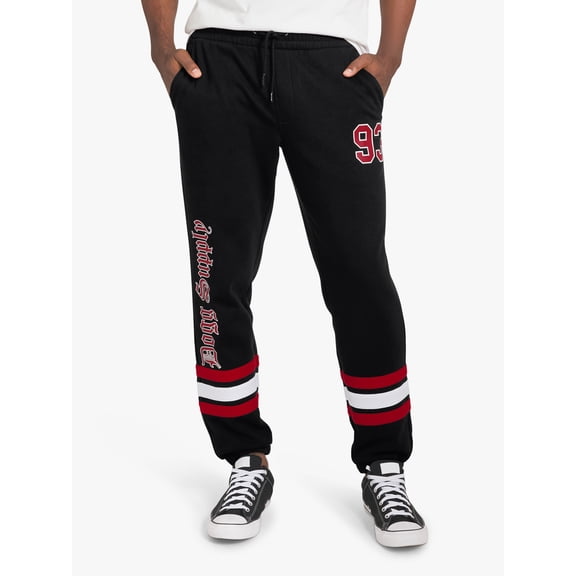 Dogg Supply by Snoop Dogg Big Men's Varsity Fleece Joggers, Sizes 4XL-5XL