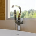 thumbnail image 5 of ALFI brand AB2180-PC Polished Chrome Single Lever Floor Mounted Tub Filler Mixer w Hand Held Shower Head, 5 of 12