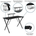 thumbnail image 5 of BizChair Black Gaming Desk and Red/Black Racing Chair Set with Cup Holder, Headphone Hook, and Monitor/Smartphone Stand, 5 of 12