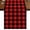 Red Black, variant on Black Blue Plaid Short Table Runner 36 Inches Long,Country Buffalo Checked Gingham Cotton Linen Table Runners Dresser Scarves,Fabric Tabletop Scarf Furniture Cover for Home Dinner Party Decor 13"x36"