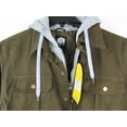 thumbnail image 3 of Buffalo Outdoors Canvas Hooded Bib Work Jacket Brown, 3 of 4