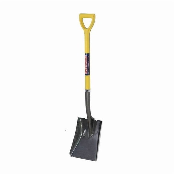 Westward Square Point Shovel,28 3/4in Handle,14ga 12V171