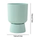 thumbnail image 3 of Maceta moderna de plástico con base desmontable para almacenar agua | Maceta ligera de pie alto para plantas de interior | Diseño autorriego y transpirable que previene la pudrición de las raíces |, 3 of 6