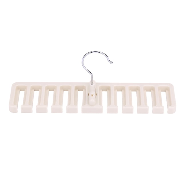 Percha Para Corbatas Para Armario, Estante Para Corbatas, Organizador Para Bufandas Con 10 Ranuras, Ahorra Espacio 360 Grados Con Armario De Plástico Flexible Y Resistente,