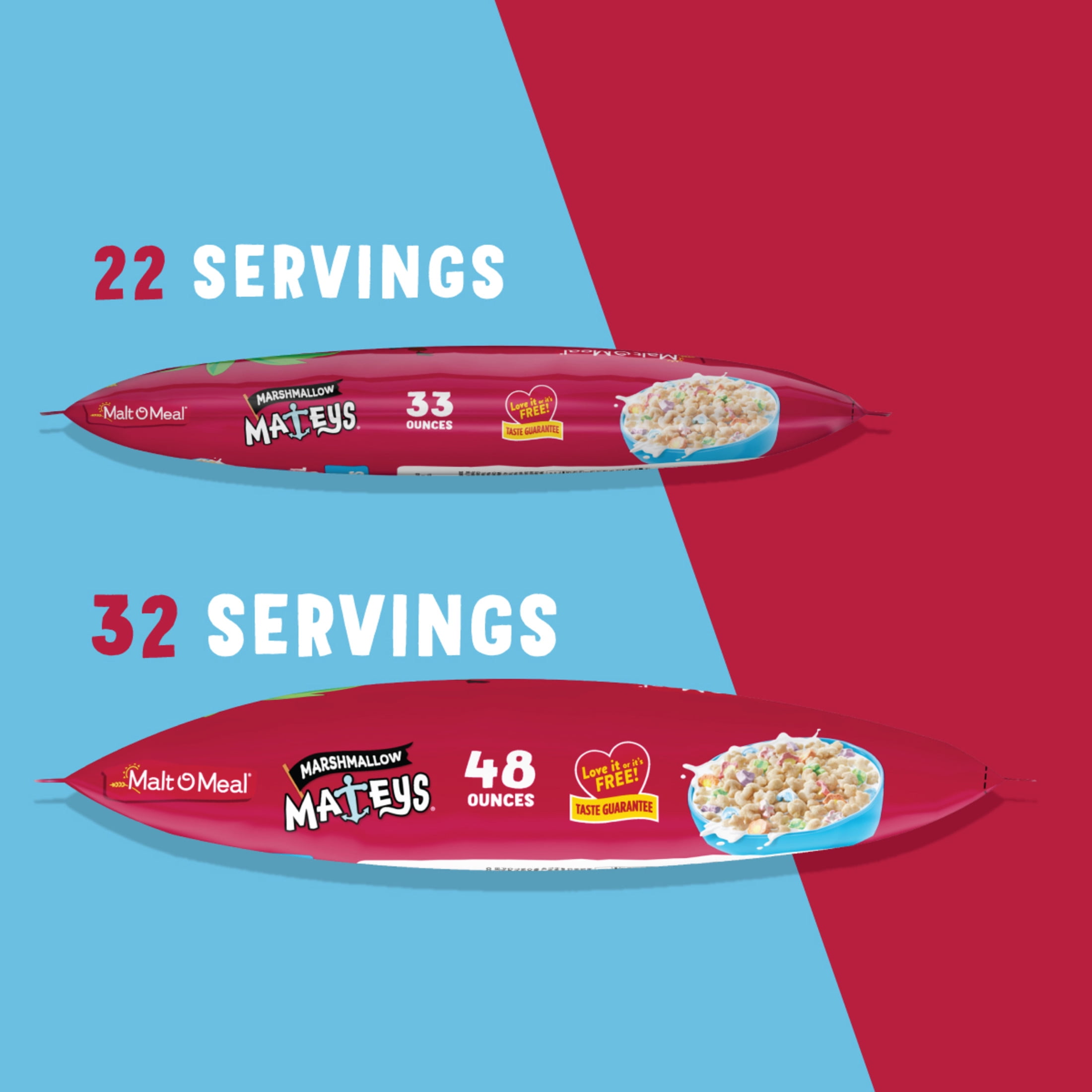 Malt-O-Meal Marshmallow Mateys Breakfast Cereal,Crunchy, 33 oz (Pack 6)
