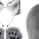 thumbnail image 5 of Conjunto de Felpa Salvador Lolita Cosplay Traje de Juego Gris, 5 of 7
