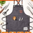 thumbnail image 1 of Festive Multi-Use Apron 12OZ Canvas Tool Apron With 3 Pockets - For Cooking, Gardening, Coffee Making, Thanksgiving & Christmas Gift Idea - Unisex Adjustable Design, Adjustable For Men And Women, 1 of 9