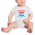 thumbnail image 2 of Everyone Loves a Nice Luxembourgish Boy Cute Baby Bodysuit Romper (White, 12-18 Months), 2 of 5