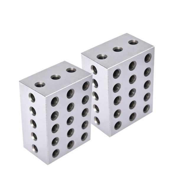 2-3-4 Blocks Matched Pair 23 Holes (2"x3"x4") 234 Precision Ground Machinist Set Up Blocks .0003" HRC 55-62