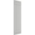 thumbnail image 2 of Ekena Millwork 16 1/8"W x 45"H True Fit PVC Three Board Joined Board-n-Batten Shutters, Hailstorm Gray (Per Pair - Hardware Not Included), 2 of 9