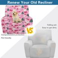 thumbnail image 4 of Kuiaobaty Santa Claus Candy Ho Reclining Sofa Slipcover with Pocket Breathable Recliner Chair Cover Large Reclining Slipcover Washable Recliner Couch Cover for Living Room, 4 of 8