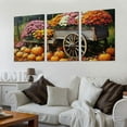 thumbnail image 2 of Ullo0ord  Farmhouse Fall Wall Art - Autumn Harvest Scene Canvas Wall Art - Beautiful Pumpkin Fall Scenery - Country Thanksgiving Wall Art for Living Room Bedroom Decor  12x16x3pcs, 2 of 6