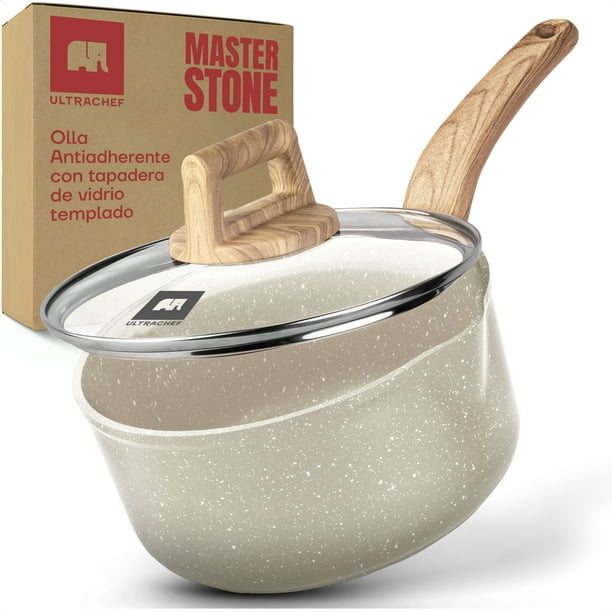 Olla Antiadherente Ultrachef Master Stone 1.9 L 18 cm Blanca