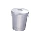 thumbnail image 2 of Cubo de basura metálico para exterior redondo para jardinera, multifuncional, resistente, con 17 litros, 2 of 9