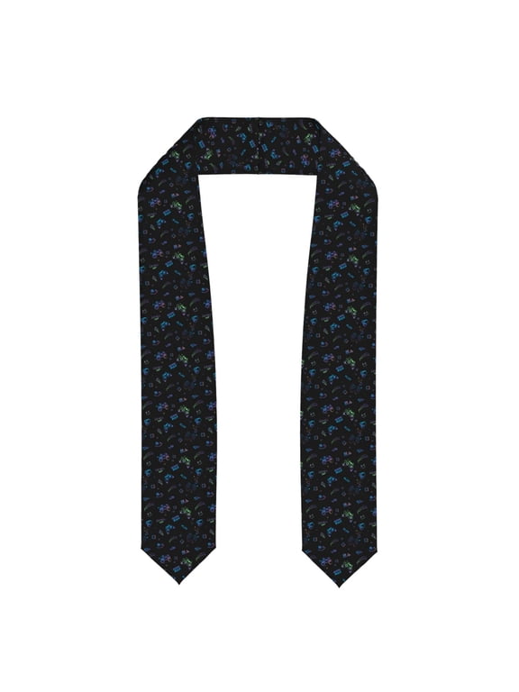 Xecao Gamepads Print Graduation Shawl Stole Honor Stole Adult 72" Academic Commencements