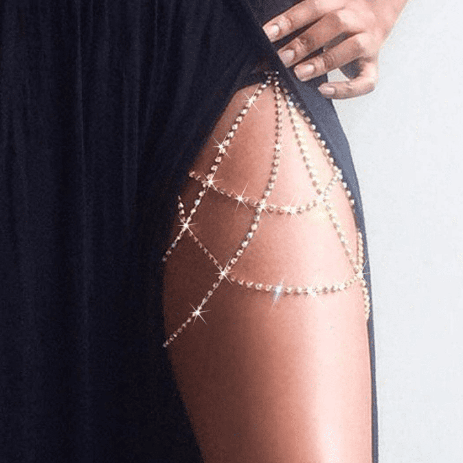 Thigh diamond best sale chain