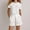 White, variant on Summer Top and Bottom Toddler Kids Girls 2pcs Short Sleeve Tops Shorts Summer Set T Shirt and Shorts Fashion Outfit #Black 4-