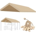 thumbnail image 1 of Cubierta para carport Vanteriam 305 x 610 cm impermeable color beige, 1 of 7