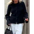 thumbnail image 3 of SUNSIOM Cardigan Uni pour Femmes Manches Longues Col Rond Boutonné Pull Tricoté avec Poches, 3 of 6