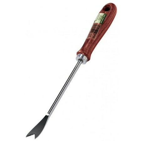 True Temper 1983800 Chrome-Plated Hand Weeder With Wood Handle