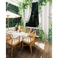 thumbnail image 5 of nqOlkjepod Outdoor Curtains for Patio Waterproof, Tropical Palm Leaf Outdoor Privacy Panels Grommet, Summer Rustic Botanical Leaves Blackout Outside Curtains for Porch/Cabana 54"x108", 1 Panel, 5 of 8