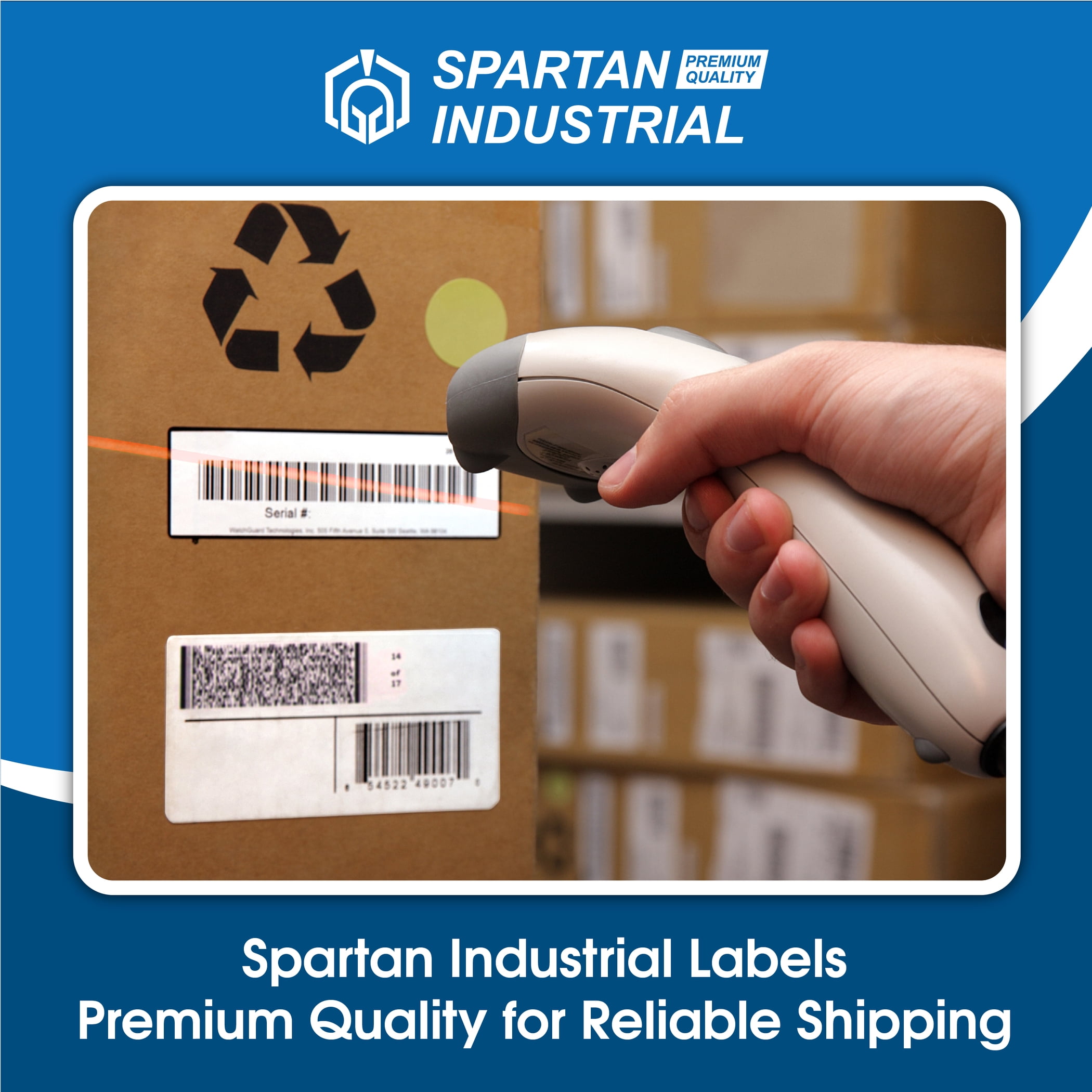 Spartan Industrial - Compatible Labels Replacement for DYMO 30336-1" X 2-1/8” Multipurpose UPC Barcode Return Address Labels (10 Pack)