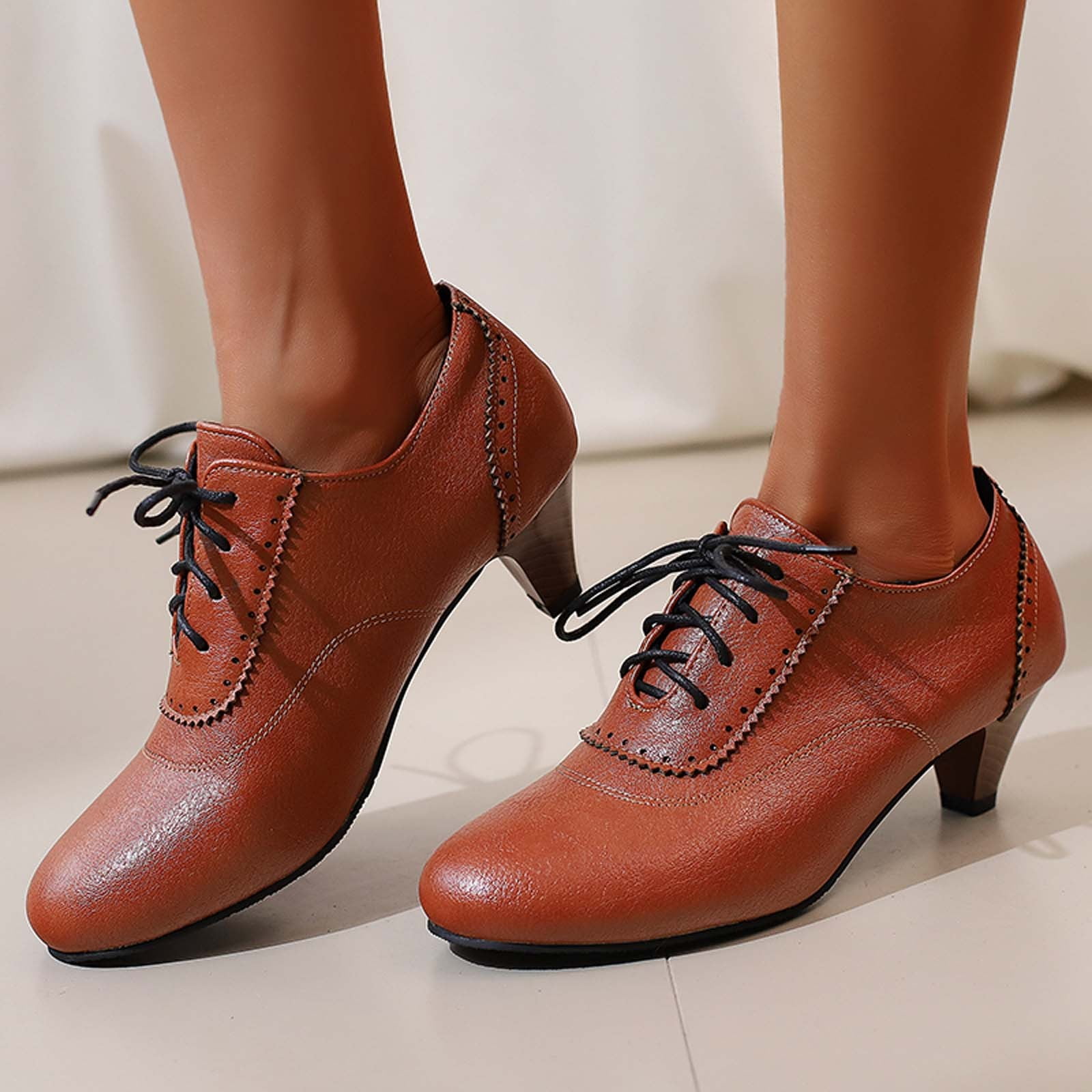 Chaussures Habillées à Talons en Cuir pour Femmes Europe et États