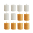 thumbnail image 1 of VELAS DECORATIVAS de Parafina y Cera de Abeja Sin Fragancia - 12 piezas YMA HOME  Velas Decorativas / Parafina y Cera de Abeja / Sin Fragancia / Color Blanco y Miel, 1 of 5