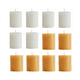 thumbnail image 1 of VELAS DECORATIVAS de Parafina y Cera de Abeja Sin Fragancia - 12 piezas YMA HOME  Velas Decorativas / Parafina y Cera de Abeja / Sin Fragancia / Color Blanco y Miel, 1 of 5