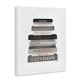 thumbnail image 2 of Stupell Industries Art Deco Fashion Designer Bookstack Grey Black Watercolor Canvas Art, 30 x 40, by Amanda Greenwood, 2 of 7