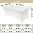 thumbnail image 2 of Mantel Utopia Kitchen Spandex Paquete de 2 [120x75x75 cm, Blanco], 2 of 9