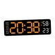 thumbnail image 4 of Reloj de pared Digital Macarena Reloj de pared digital moderno Naranja Negro Claro, 4 of 8