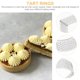 thumbnail image 3 of YSNOOWE 5Ud Para Pasteles En Acero Inoxidable Con Agujeros Para Hornear Tartas Y Postres, 3 of 7