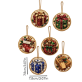 thumbnail image 2 of 6-Pack DIY Christmas Ornaments Kit, No Glue Pearl Sticker Art Set, 3 Inch Round Plastic Baubles with Applicator, Easy Holiday Crafts for Kids Adults Family Tree Decoration Gifts, 2 of 4