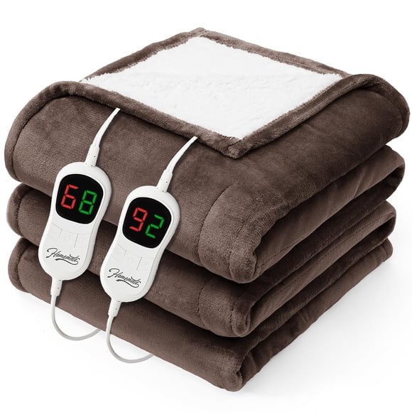 Electric Heated Blanket Homemate Queen Size 220x230cm Brown